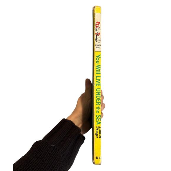 VTG 1966 You Will Live Under the Sea Book by Phleger, Seuss Beginner Book, HC - Picture 4 of 4